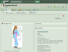 Tablet Screenshot of hanasamahawaii.deviantart.com