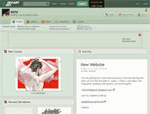 Tablet Screenshot of ecru.deviantart.com