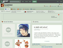 Tablet Screenshot of candyrobot.deviantart.com