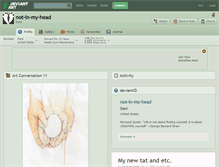 Tablet Screenshot of not-in-my-head.deviantart.com