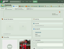 Tablet Screenshot of checkcola.deviantart.com