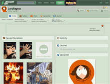 Tablet Screenshot of lordragnos.deviantart.com