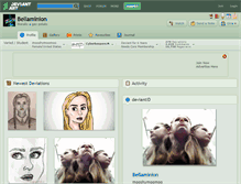 Tablet Screenshot of bellaminion.deviantart.com