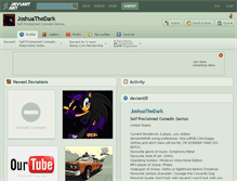 Tablet Screenshot of joshuathedark.deviantart.com