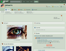 Tablet Screenshot of inkheart16.deviantart.com