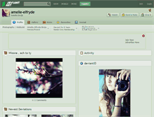 Tablet Screenshot of amelie-elfryde.deviantart.com