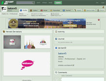 Tablet Screenshot of baton45.deviantart.com