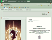 Tablet Screenshot of greeneco94.deviantart.com