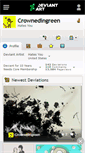 Mobile Screenshot of crownedingreen.deviantart.com