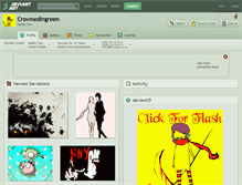 Tablet Screenshot of crownedingreen.deviantart.com