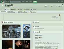 Tablet Screenshot of darkcutie88.deviantart.com