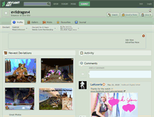 Tablet Screenshot of evildragon4.deviantart.com