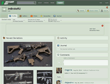 Tablet Screenshot of imbrokeru.deviantart.com
