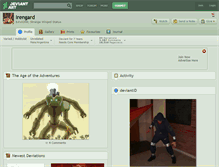 Tablet Screenshot of irengard.deviantart.com