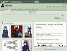 Tablet Screenshot of madcomm.deviantart.com