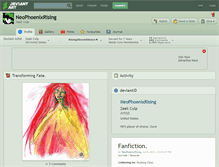 Tablet Screenshot of neophoenixrising.deviantart.com