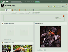 Tablet Screenshot of kodakcx7430.deviantart.com