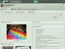 Tablet Screenshot of mamacateyes.deviantart.com