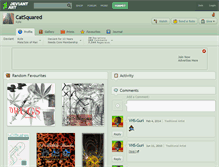 Tablet Screenshot of catsquared.deviantart.com