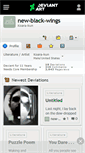 Mobile Screenshot of new-black-wings.deviantart.com