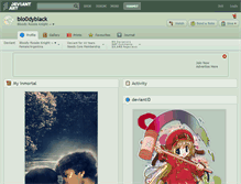 Tablet Screenshot of blo0dyblack.deviantart.com
