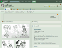 Tablet Screenshot of deadmango.deviantart.com