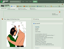 Tablet Screenshot of laurea.deviantart.com