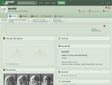 Tablet Screenshot of mrw0lf.deviantart.com