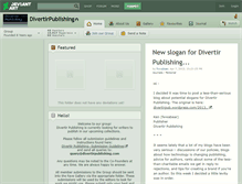 Tablet Screenshot of divertirpublishing.deviantart.com