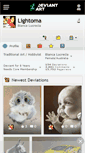 Mobile Screenshot of lightoma.deviantart.com