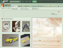 Tablet Screenshot of lightoma.deviantart.com