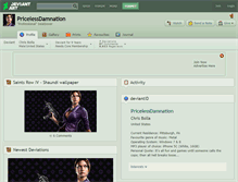 Tablet Screenshot of pricelessdamnation.deviantart.com