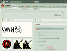 Tablet Screenshot of execuse.deviantart.com