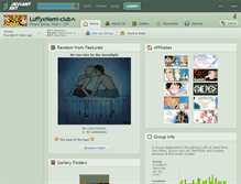 Tablet Screenshot of luffyxnami-club.deviantart.com