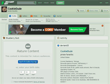 Tablet Screenshot of cookiedude.deviantart.com