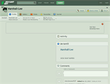 Tablet Screenshot of marshall-lee.deviantart.com