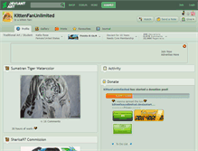 Tablet Screenshot of kittenfanunlimited.deviantart.com