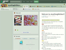 Tablet Screenshot of anythingskittles.deviantart.com