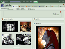 Tablet Screenshot of elektrake.deviantart.com