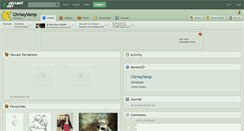 Desktop Screenshot of chrissyvamp.deviantart.com