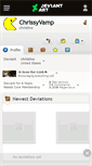 Mobile Screenshot of chrissyvamp.deviantart.com