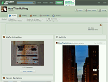Tablet Screenshot of morethannothing.deviantart.com