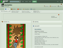 Tablet Screenshot of mechaneko.deviantart.com