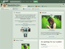 Tablet Screenshot of beautenaturelle.deviantart.com