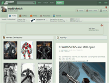 Tablet Screenshot of madd-sketch.deviantart.com