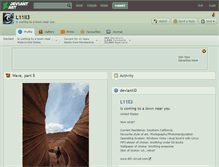 Tablet Screenshot of l11ll3.deviantart.com