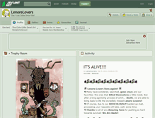 Tablet Screenshot of lenorelovers.deviantart.com