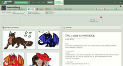 Desktop Screenshot of moonwolfsong.deviantart.com