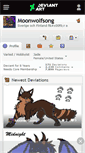 Mobile Screenshot of moonwolfsong.deviantart.com