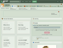 Tablet Screenshot of indorter.deviantart.com